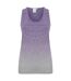 Tombo Womens/Ladies Seamless Fade Out Vest (Purple/Light Gray Marl) - UTPC3038