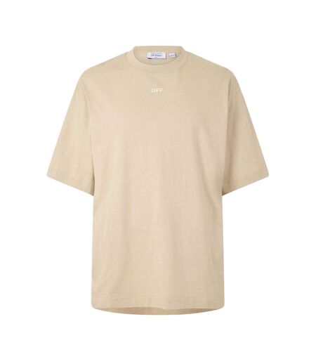 T-shirt Motif/style Lettrage Arrow Skate Homme Marron Blanc Off White