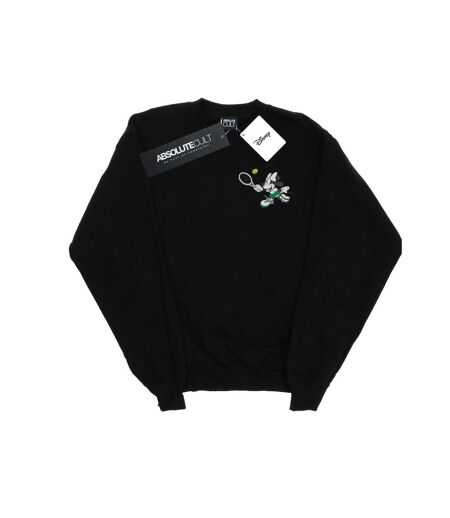 Disney Sweatshirt imprimé poitrine de tennis Minnie Mouse - Femmes/Ladies (Noir) - UTBI27978