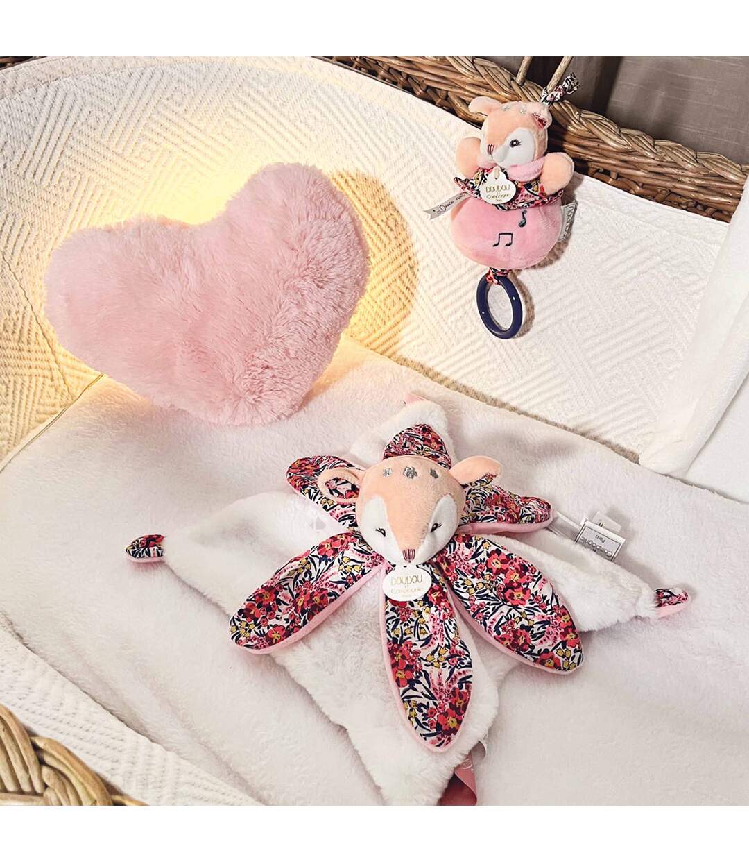 Doudou musique polyester collection BOH'AIME Faon-2
