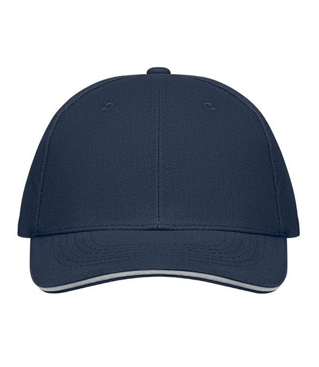 Buffalo 6 Panel Baseball Cap White Dark Blue MidOcean-1