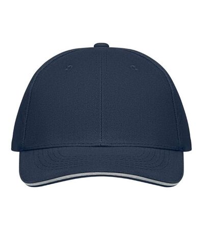 Buffalo 6 Panel Baseball Cap White Dark Blue MidOcean