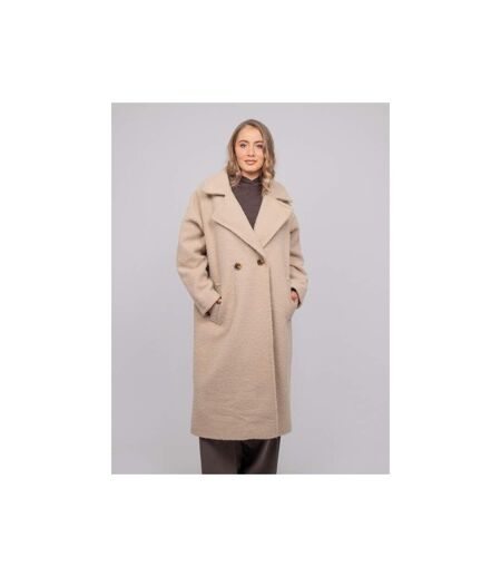 Manteau long oversize maille bouclée UVEN - Dona X Lisa