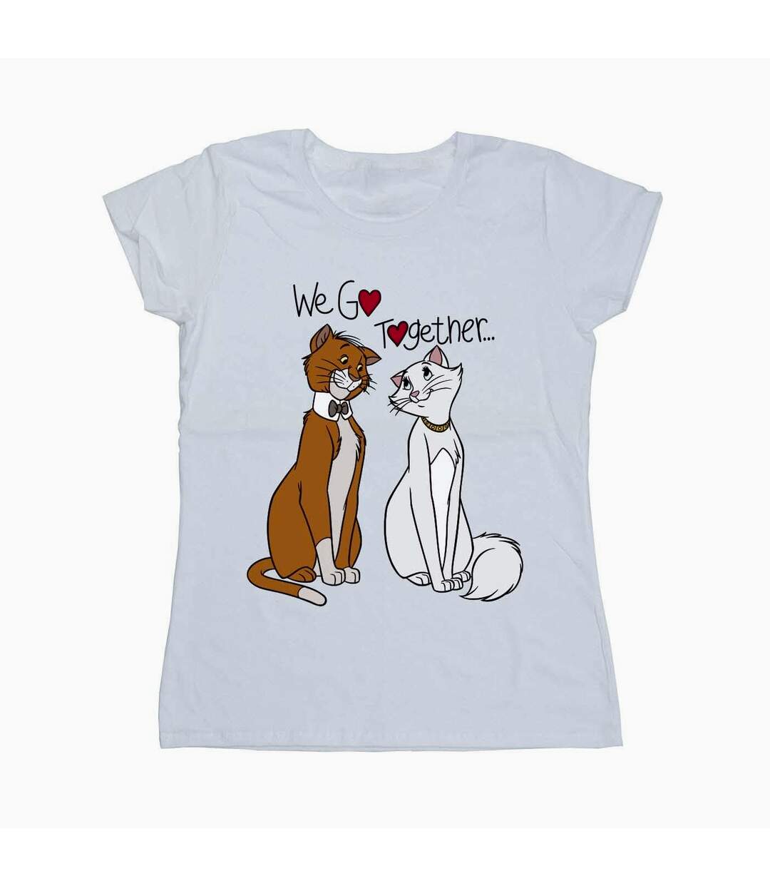 Disney - T-shirt THE ARISTOCATS WE GO TOGETHER - Femme (Blanc) - UTBI16414-1