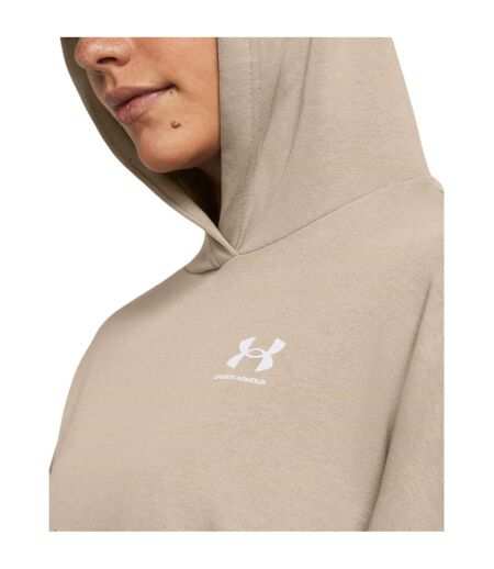 Sweat À Capuche Rival Terry Femme Marron Under Armour