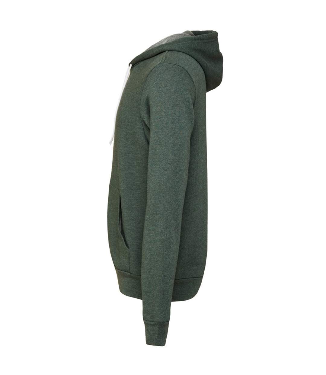 Canvas Sweat À Capuche Et Fermeture Zippée Homme Forêt Chiné Bella + Canvas-3
