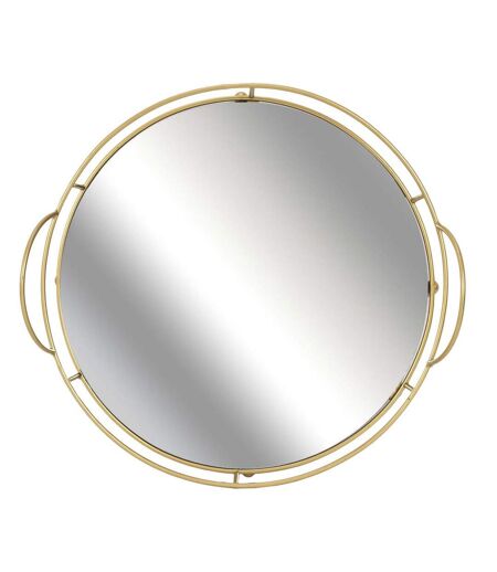 Plateau de présentation rond miroir 34 cm