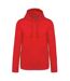 Kariban Mens Hooded Sweatshirt (Red) - UTPC6854