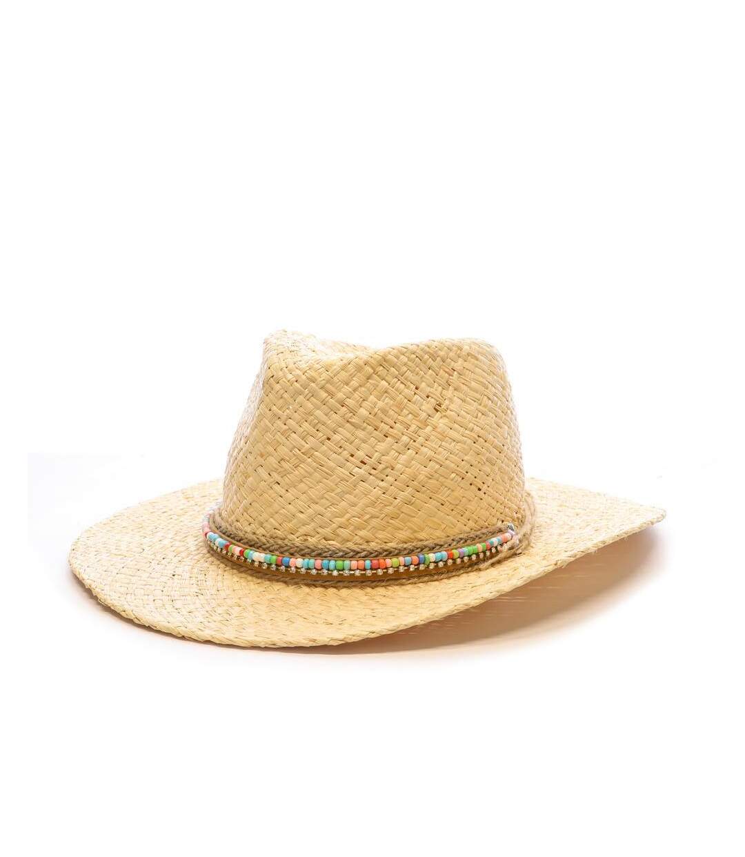Chapeaux de paille blanc via lorenzo fedora naturel-1