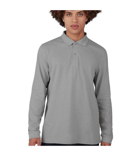 Polo Manches Longues My Homme Gris B&C