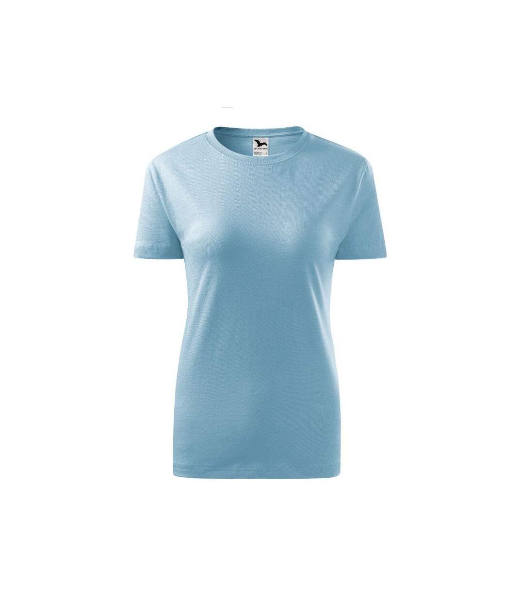 Womens/ladies Classic New T-shirt Powder Blue Adler-2