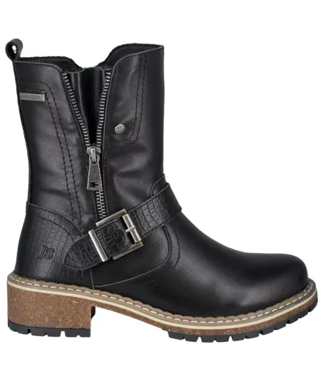 Womens/ladies Waylynn 16 Leather Calf Boots Black Josef Seibel