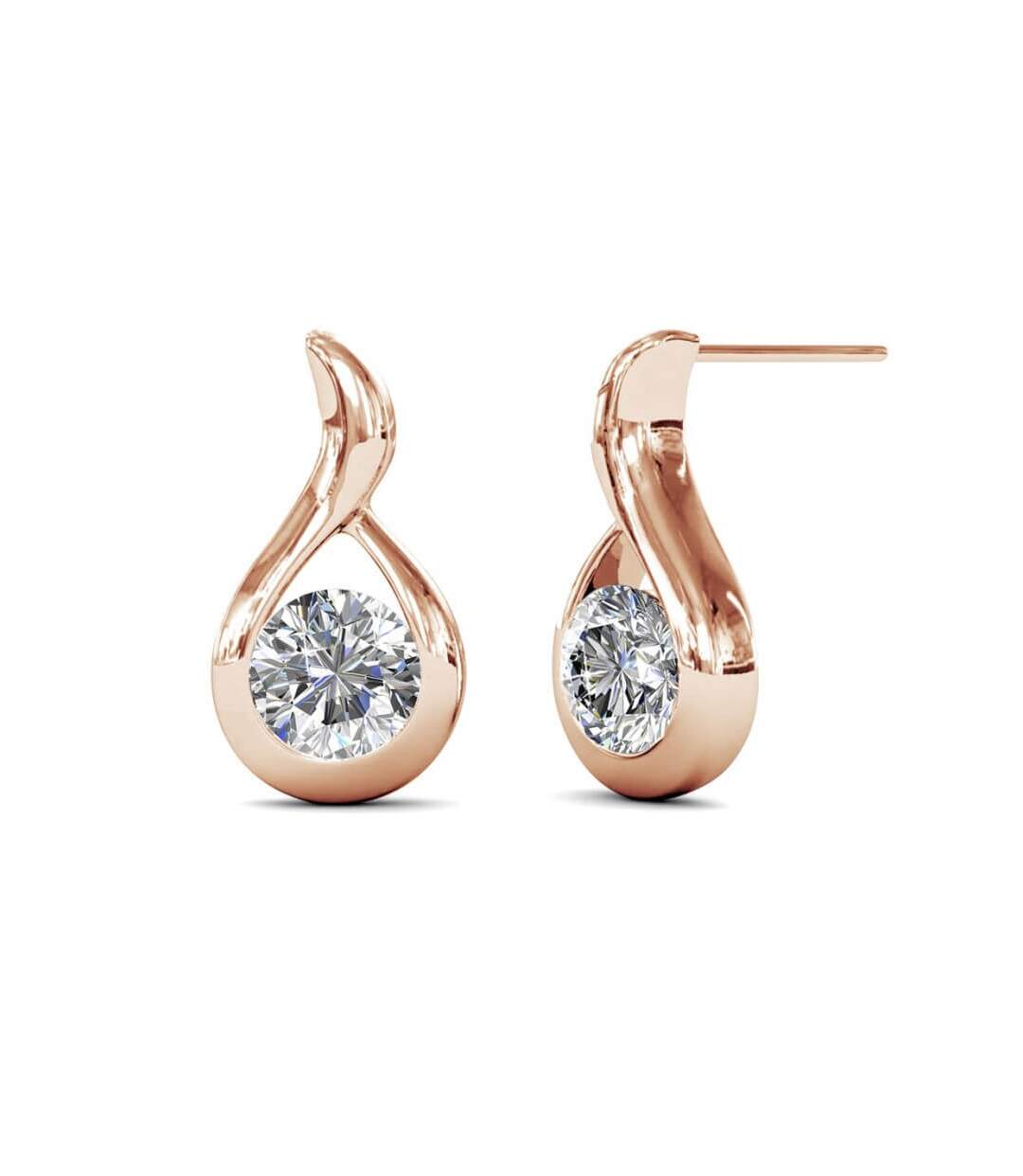 Boucles d'oreilles Wavvy, Zircon d'Autriche-1