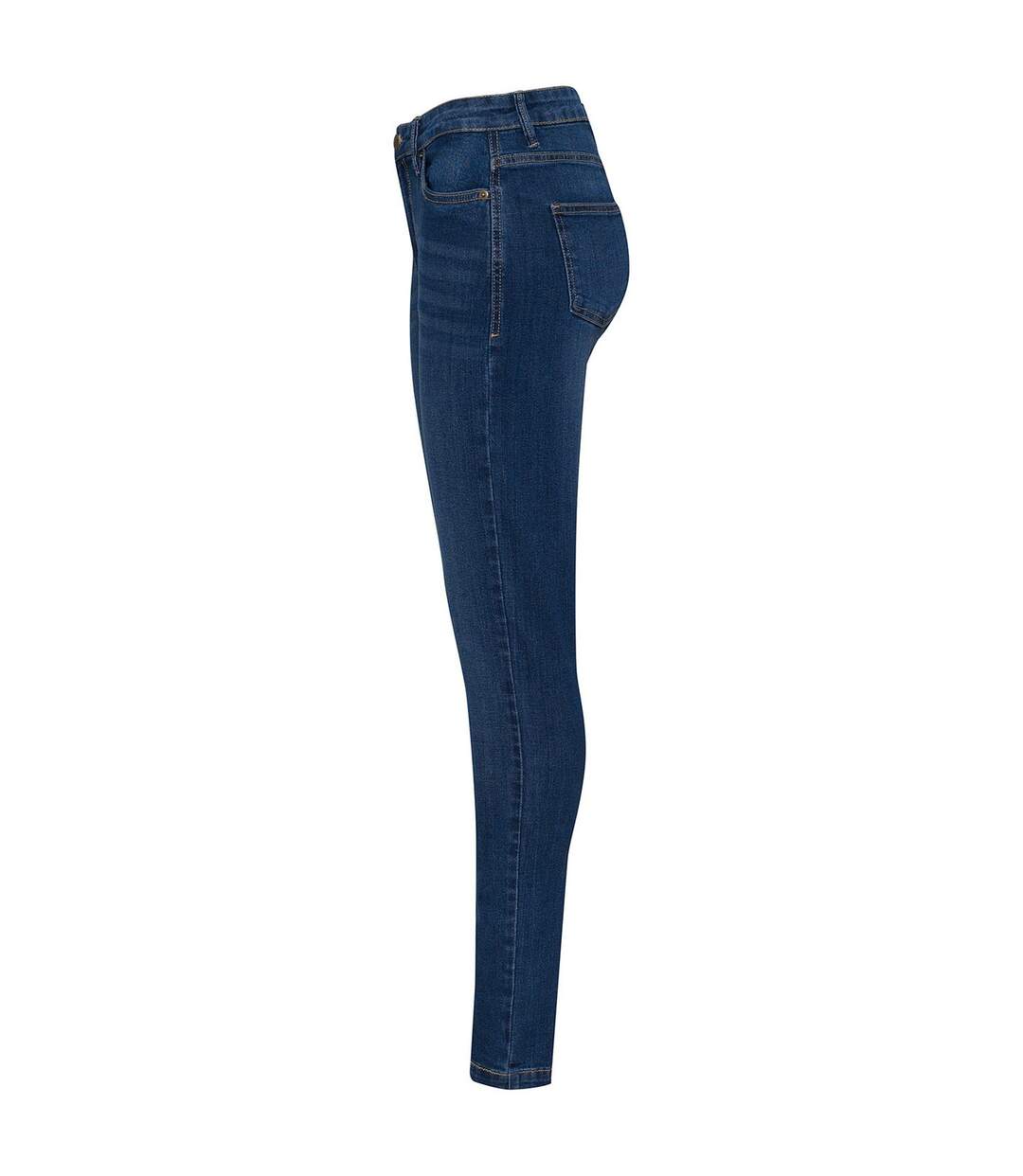 Womens/ladies lara skinny jeans dark blue wash So Denim