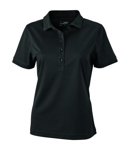 Polo micro-polyester FEMME JN574 - noir