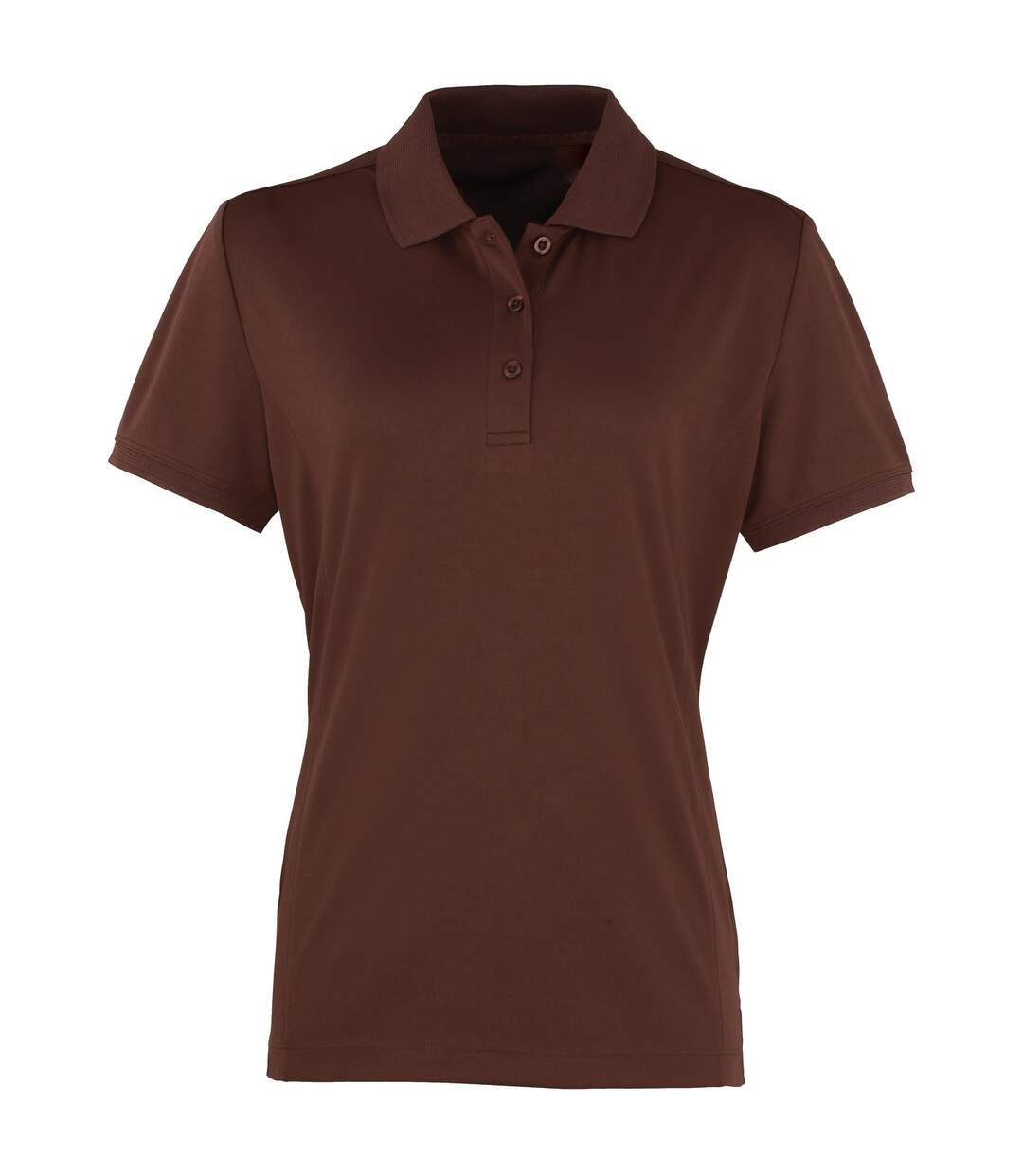 Coolchecker polo à manches courtes femme marron Premier