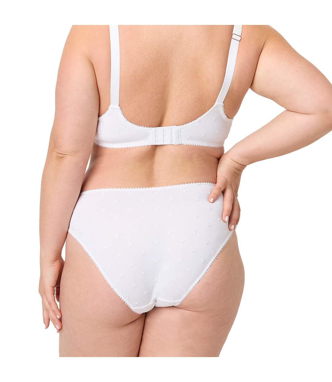 Culotte grande taille blanche Louange-3