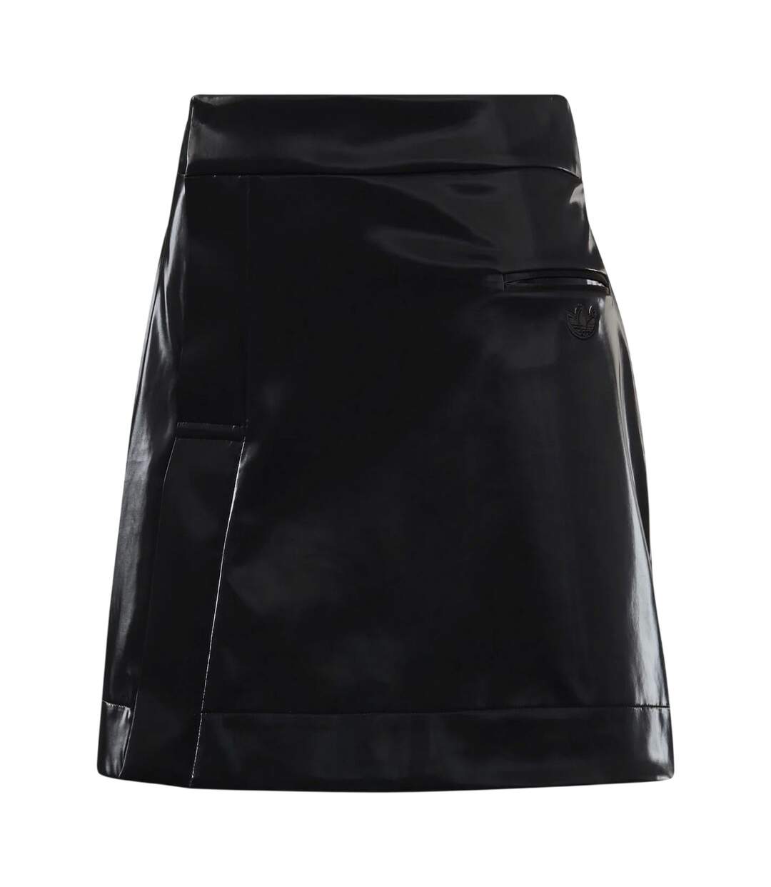 Womens/ladies Originals 3 Stripes Mini Skirt Black Adidas-2