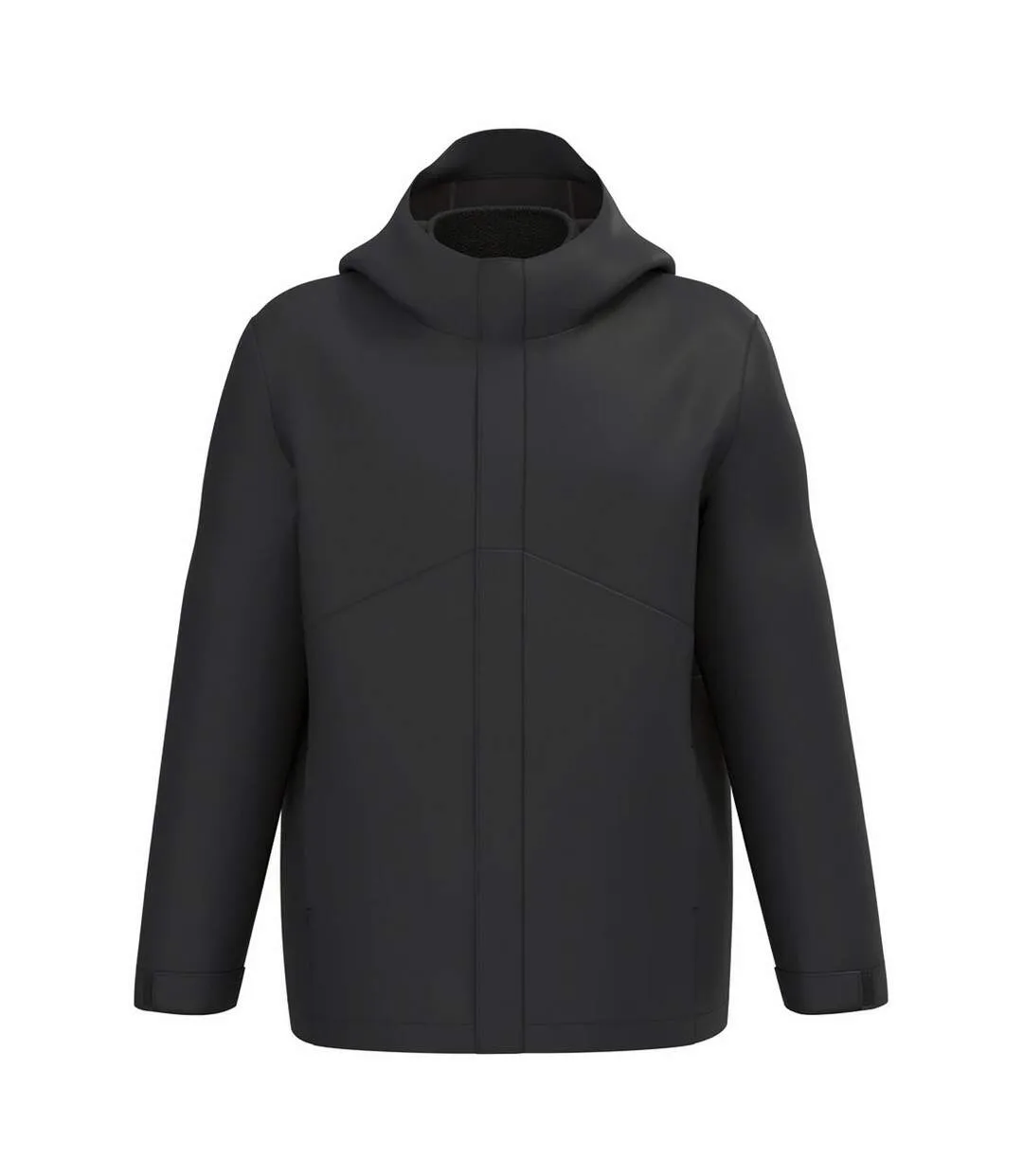 Unisex Adult 3 In 1 Two Tone Parka Black Kariban-1