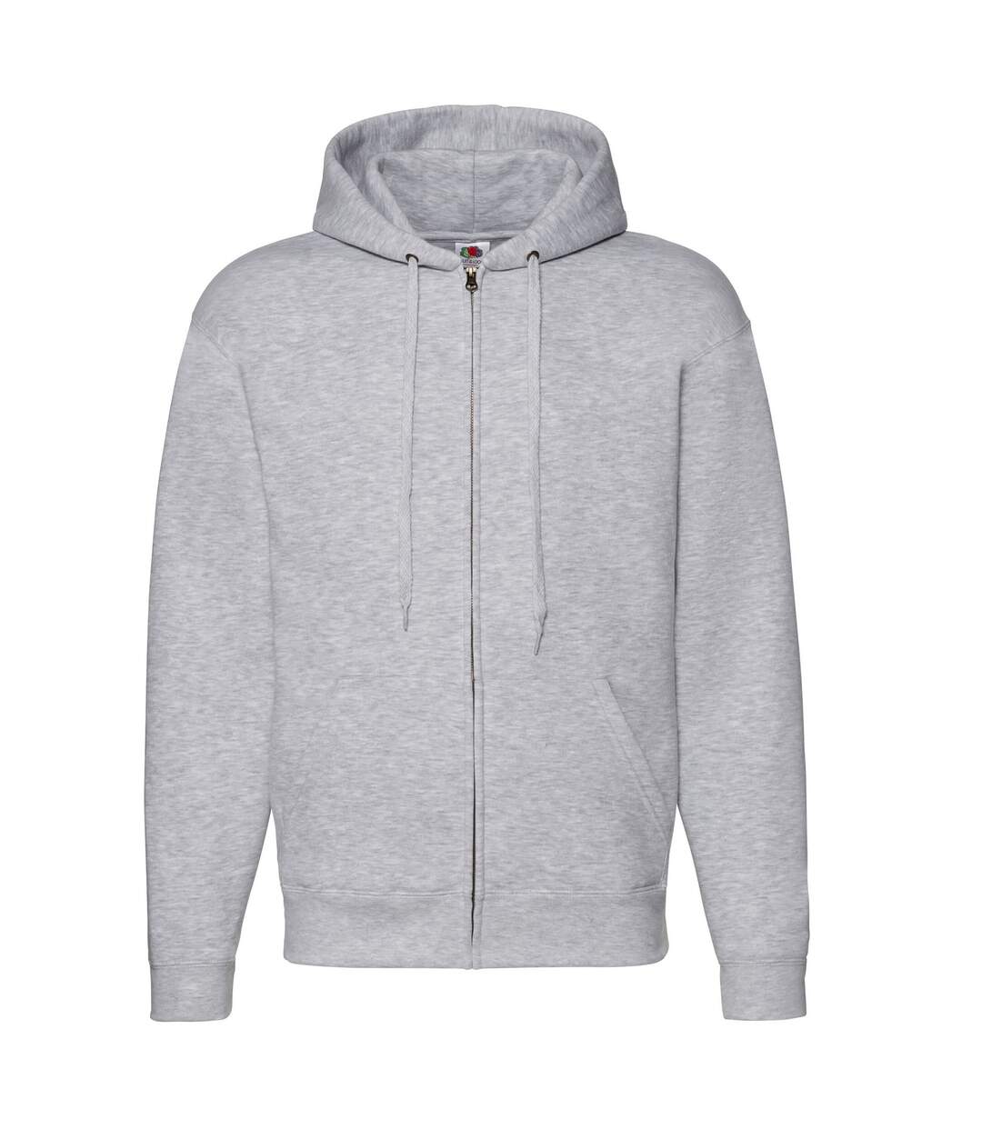 Veste À Capuche Premium Adulte Gris Chiné Fruit Of The Loom-1