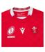 Maillot Domicile Rugby Motif/style Wales Ru Femme Rouge Macron-3