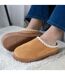 Isotoner Chaussons Mules femme à talon compensé de 3,5 cm, très confortables-2