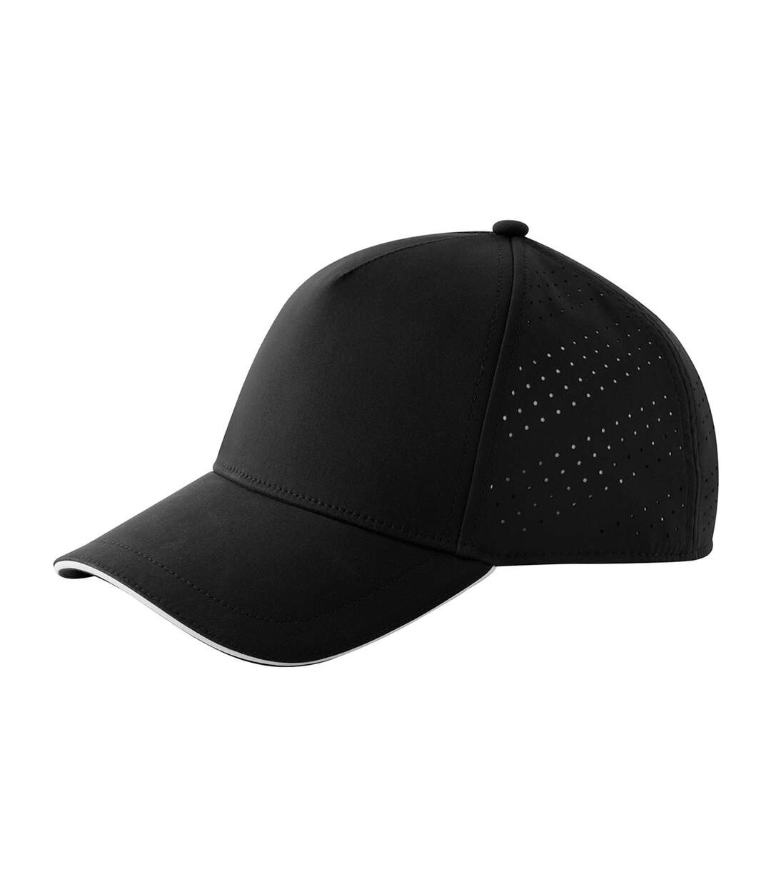 Casquette De Baseball Accelerate Noir Blanc Beechfield-2