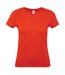 T-shirt #e150 femme rouge feu B&C