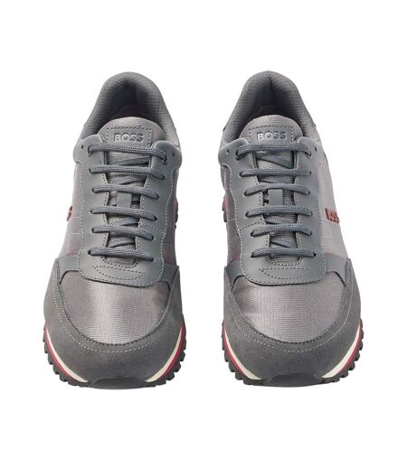Womens/ladies Parkour Running Shoes Grey Hugo Boss