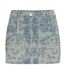Jupe en jean courte bleu femme pieces denim-1