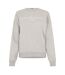 Womens/ladies Cotton Blend Regular Sweatshirt Light Grey Heather Tommy Hilfiger-1