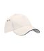 Casquette de baseball gris clair / bleu marine Beechfield