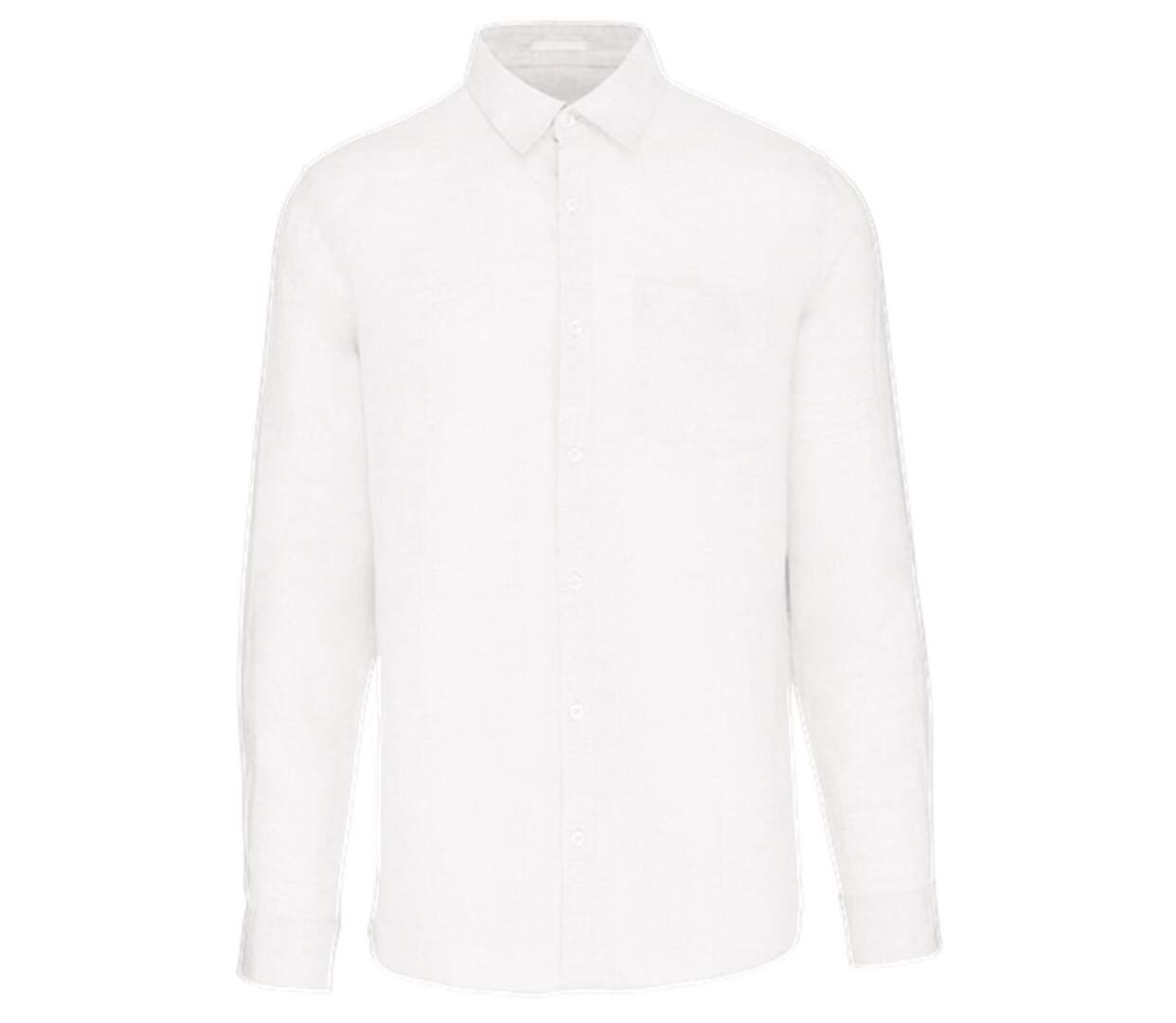 Chemise en lin - Homme - PATS504 - blanc-1