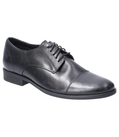 Chaussures en cuir ollie homme noir Hush Puppies