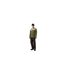 Mens Sintra Colour Block Hooded Fleece Jacket Marsh Green Rains-1