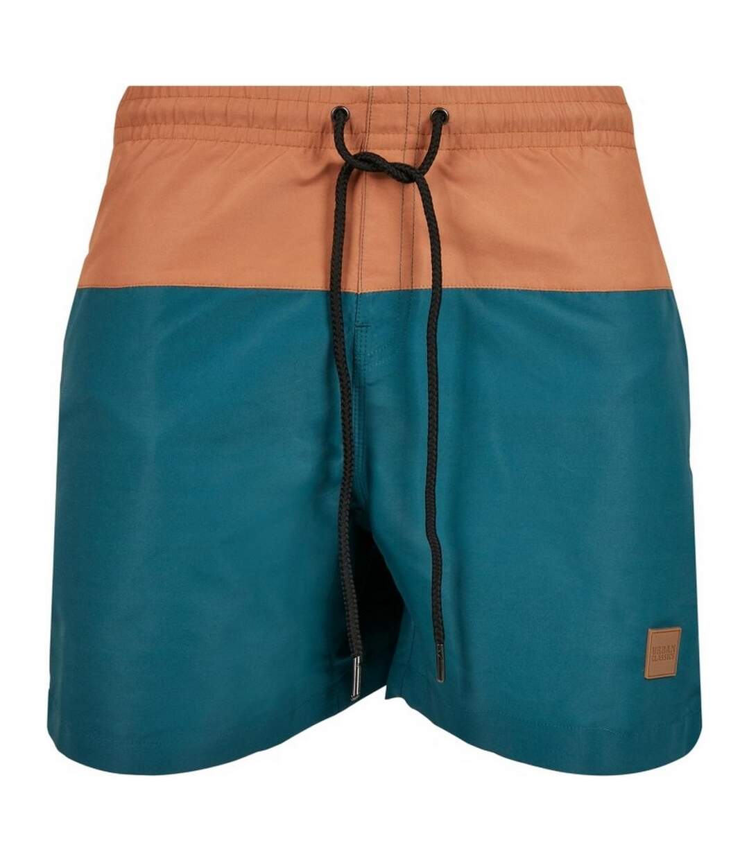 Short De Bain Motif/style Bloc Homme Bleu Sarcelle Caramel Urban Classics-1