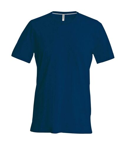 Kariban Mens Slim Fit Short Sleeve Crew Neck T-Shirt (Navy) - UTRW706