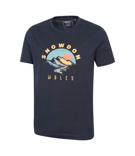 T-shirt manches courtes snowdon homme bleu marine Mountain Warehouse