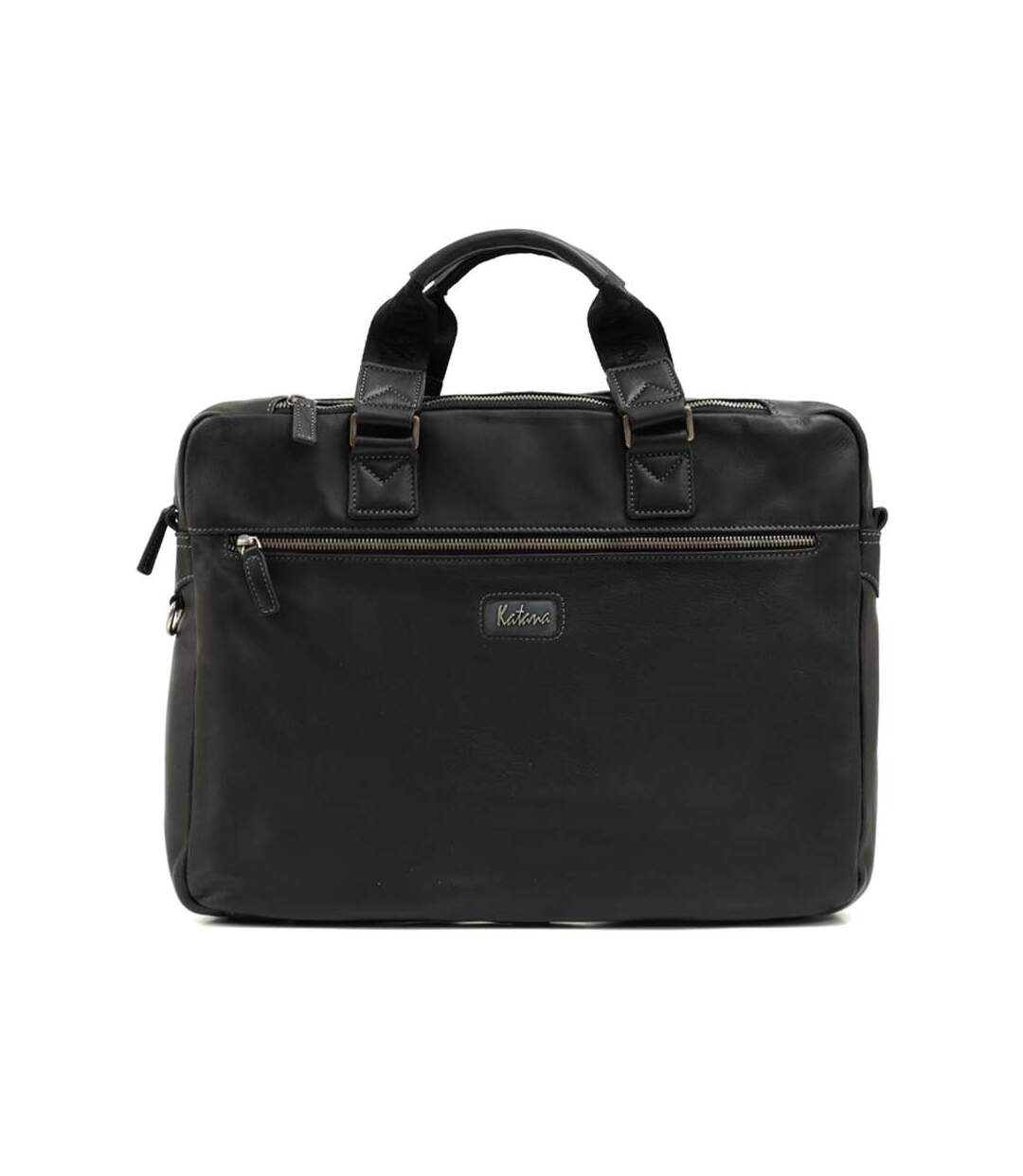 Katana - Cartable ordinateur en cuir 15 - noir - 2772-2