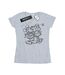 Disney T-shirt en coton Mickey et Minnie Mouse Kiss Sketch - Femmes/Ladies (Gris sportif) - UTBI30985-1