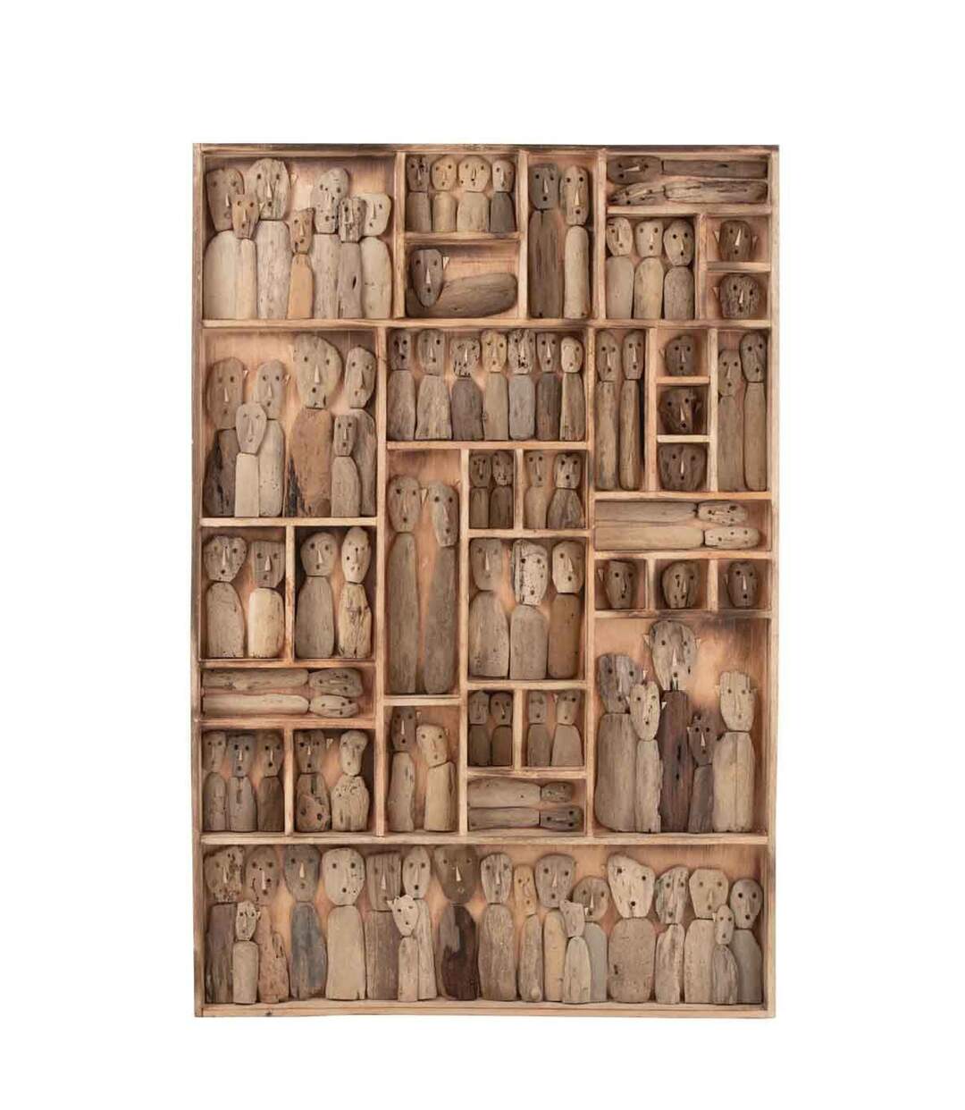Décoration Murale Famille Masques 150cm Beige-1