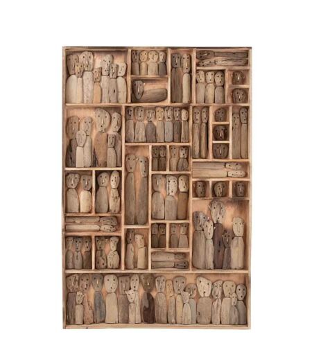 Décoration Murale Famille Masques 150cm Beige