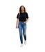 Womens/ladies Slandy Denim High Rise Straight Jeans Blue Denim Diesel-4