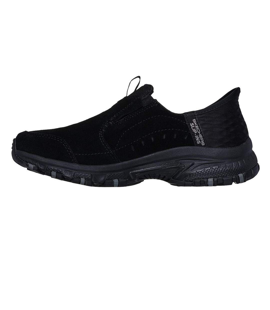 Womens/ladies Sunapee Rugged Leather Boots Black Skechers-2