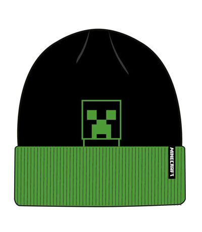 Minecraft Little Creeper Beanie (Black/Green) - UTHE624