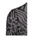 Haut Manches Longues Motif/style Imprimé Intégral Femme Anthracite Noir Urban Classics-3