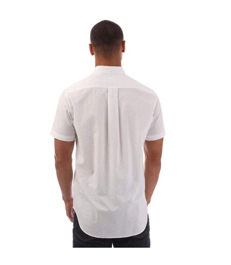 Chemise Manches Courtes Homme Blanc Gant