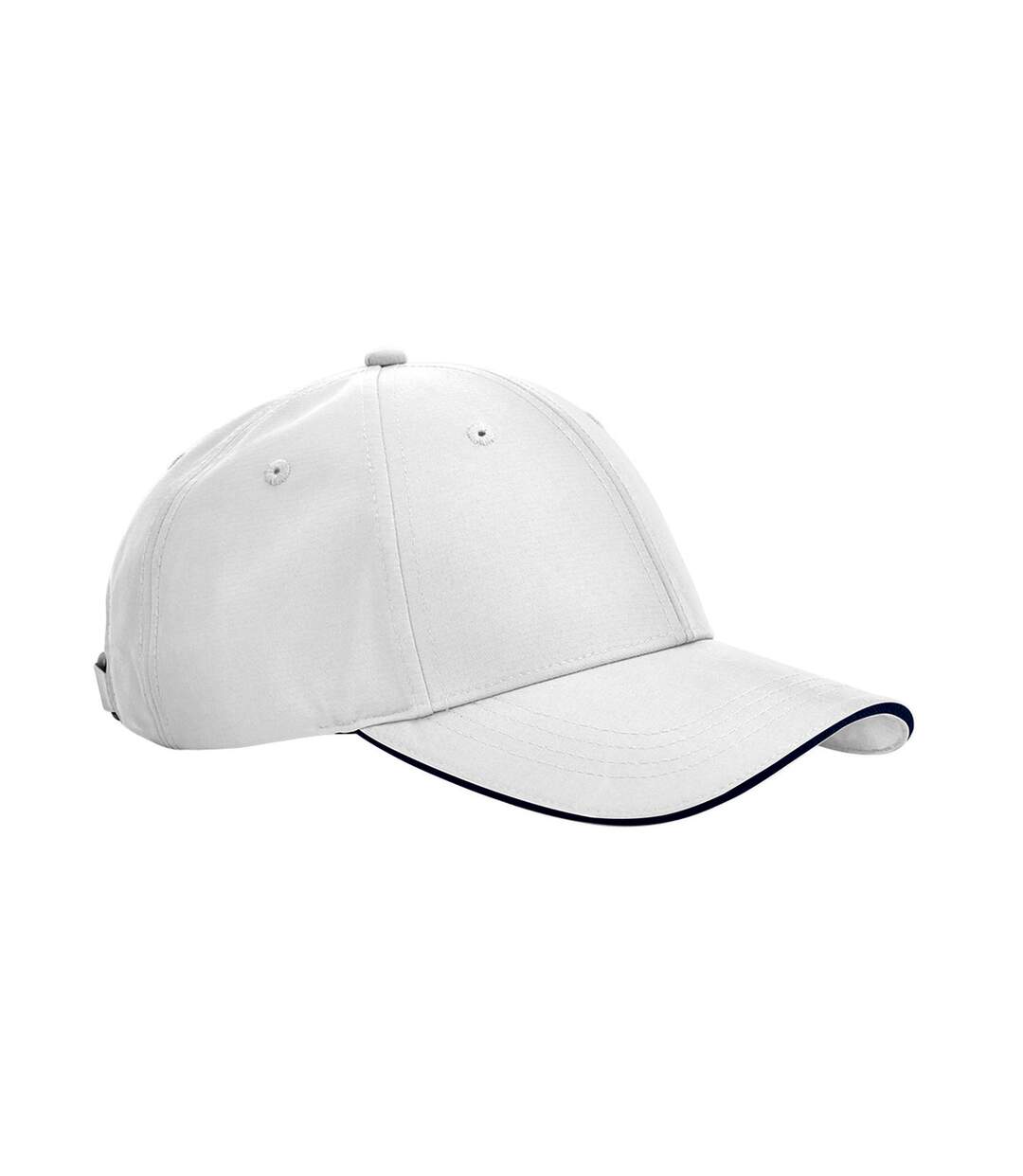 Casquette team sports-tech blanc / bleu marine Beechfield-1