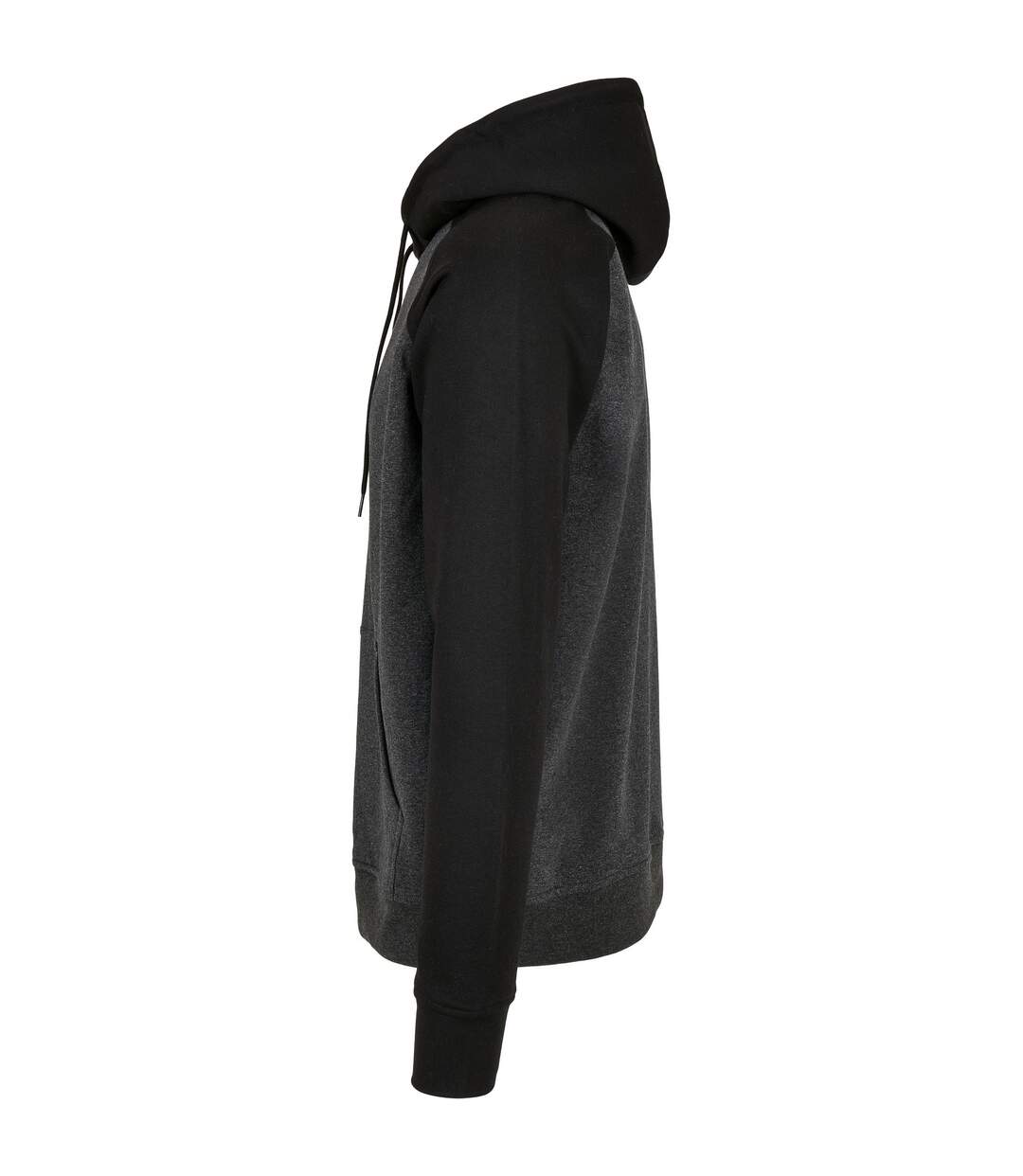 Sweat À Capuche Homme Charbon Noir Build Your Brand-4