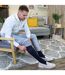 3 Pack Mens Long Knee High Lightweight 100% Cotton Soft Breathable Socks-3